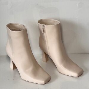Circus NY by Sam Edelman Emma Faux Leather Square Toe Ankle Boots